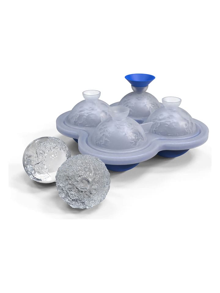 Winkee Eiswürfelform ''Erde und Mond'' in Blau - (L)15 x (B)15 cm - onesize