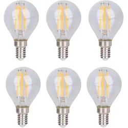 Näve 6er-Set E14 LED Leuchtmittel "DAFFY" H: 7,8cm warmweiß