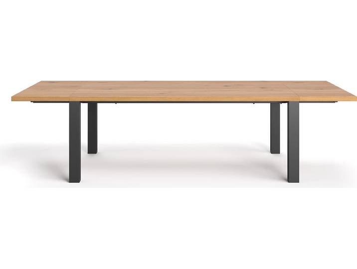Table familiale à rallonges Fold\, 200x90 cm + rallonge de table 1x60 cm\, Chêne\, Scandinave