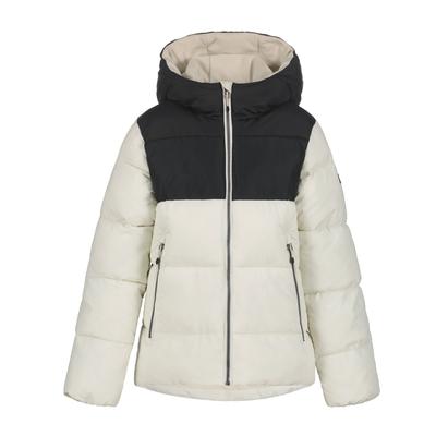 Anorak ICEPEAK "Icepeak Anorak Kenova Jr", Mädchen, Gr. 152, schwarz-weiß (puder), Stoff, 100% Polyester, normal, Jacken