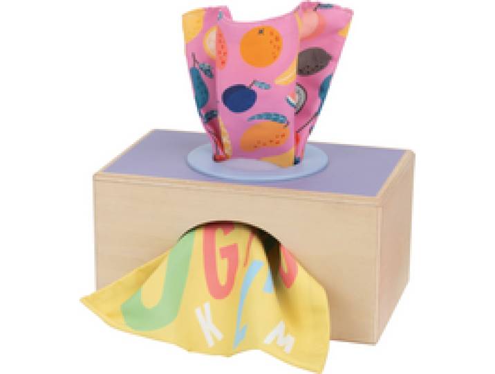 LUPILU® Jouet en bois Montessori bébé (Boîte à mouchoirs magique)