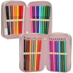 Magni, Etui, DEPESCHE Miss Melody Federtasche mit Pferdekopf Applikation 3 Fächer gelb