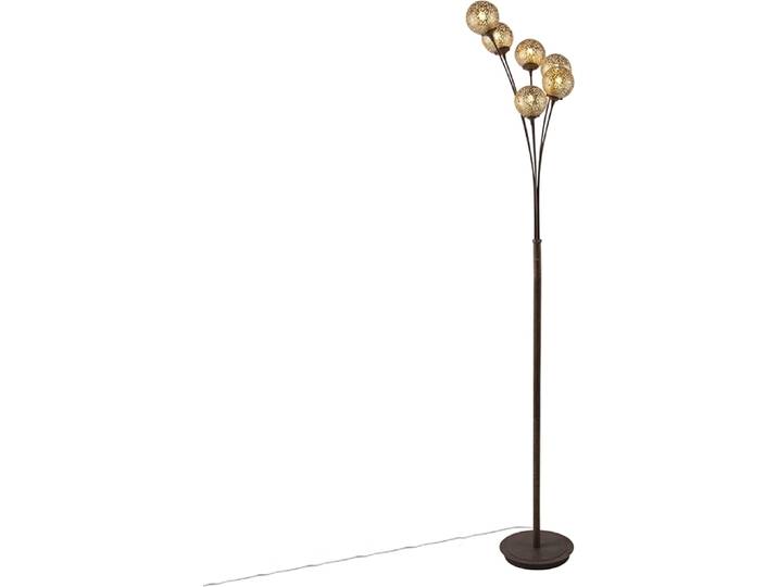 Greta Lampadaire 6 flammes rouille
