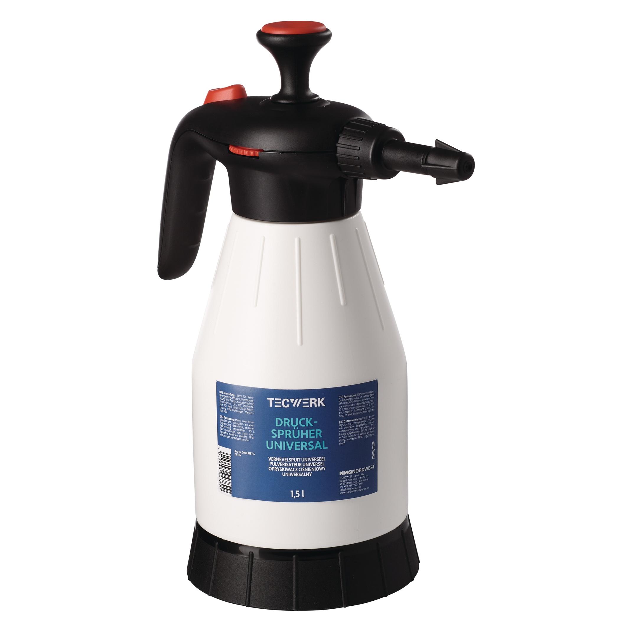 Tecwerk Drucksprüher 360° FPM 1,5 l FPM / FKM Dichtungen rot (1.50 l) (2000355716)