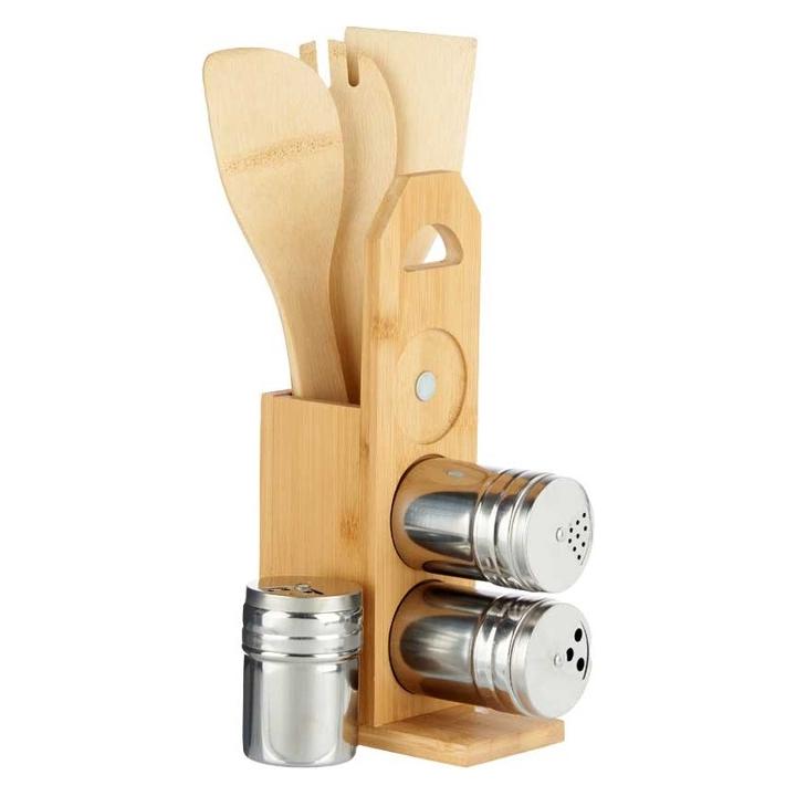 Kinvara Set 7 Stück Bambus Gewürzregal Gewürzregal Ständer (47778463)