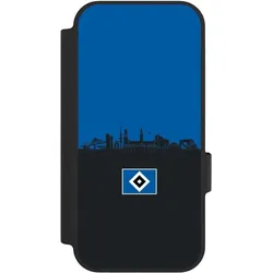 Nivocase Klapphülle für Google Pixel 10 Handyhülle aus Kunst Leder NIVOflip schwarz HSV Hamburg Skyline (Google Pixel 10), Smartphone Hülle, Schwarz