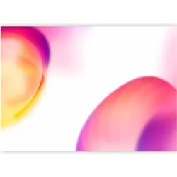 Artgeist, Tapete, Fototapete - Abstraction - Shapes - Juicy Yellow and Violet-Pink (150 x 105 cm)