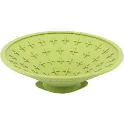 LickiMat Splash - Schleckschale aus Naturgummi für Hunde und Katzen - grün - 20 cm
