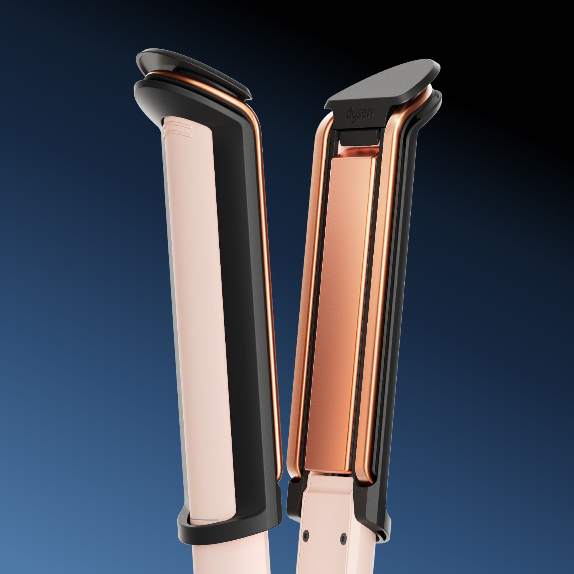 Glätteisen DYSON "Dyson Corrale CoolshineTM Ceramic Pink/Roségold", rosa (ceamic pink, roségold), GlätteisenB:3cm H:27cm T:3cm, Glätteisen, 29 % weniger Haarschäden dank Kühltechnologie, B:3cm H:27cm T:3cm