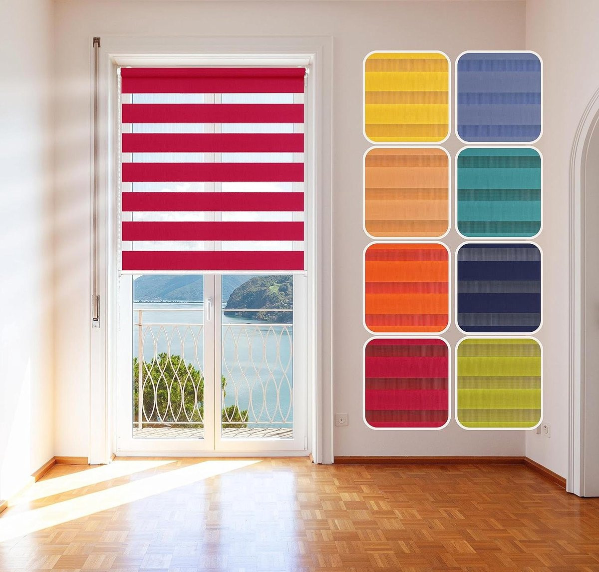 Dubbel rolgordijn Duo Day & Night Groen 105 x 150 cm