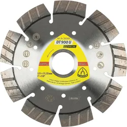 Diamanttrennscheibe KLINGSPOR 125x22,23mm Standard Turbo 9 Segmente