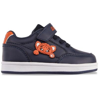 Sneaker LOTTO, Kinder, Gr. 23, blau (navy, orange), Synthetik, Schuhe Sneaker