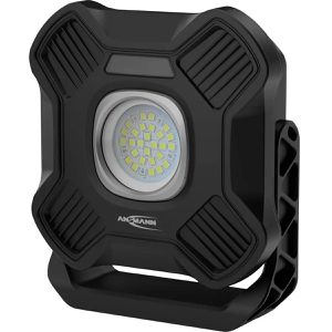 Ansmann Baustrahler WL2000R, LED, mit integriertem Akku, IPX4 Spritzwasserschutz, dimmbar, 14 Watt, 2.000 Lumen