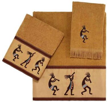 Avanti Linens Avanti Kokopelli 3-Piece Towel Set - Towel 3pc Set - B/H/FT