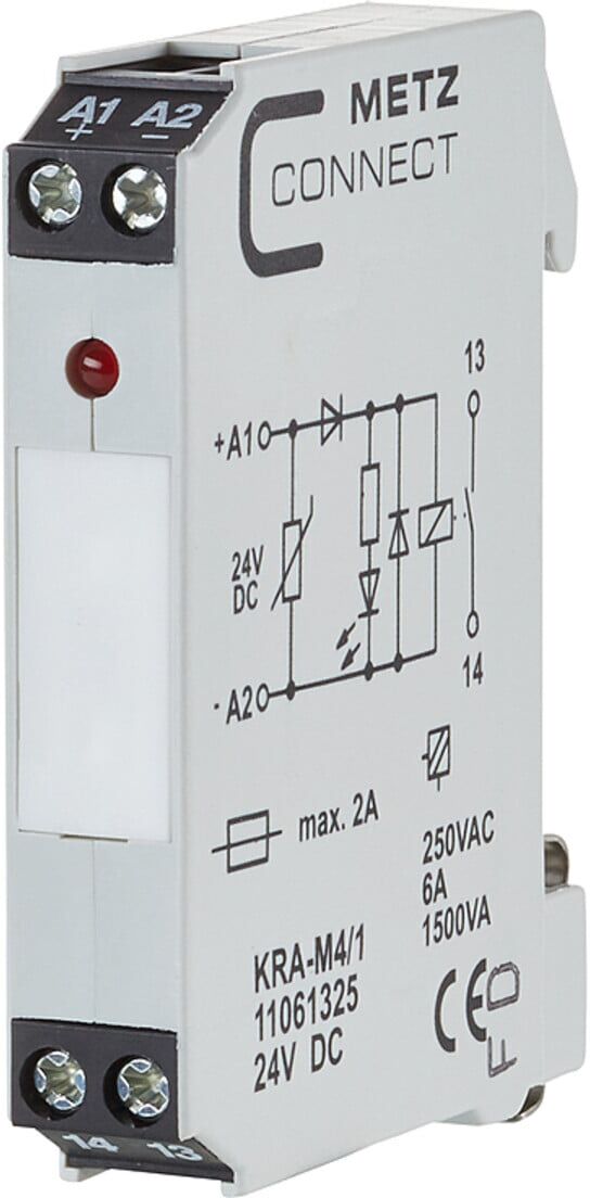 BTR NETCOM Koppelbaustein 1S KRA-M4/1 24DC ; Metz Connect (11061325)
