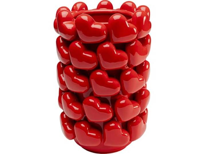 Kare Design vaas Hearts, rood, 33x21
