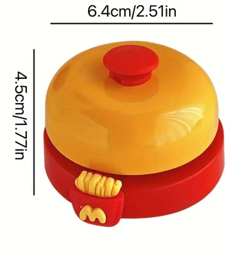 The Handy Homestead Desk Service Bell With Cute Hands Novelty Ring Bell & Pet Training Bell small