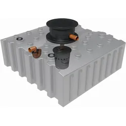 GreenLife Regenwasser-Flachtank 4.000 l mit Biovitor