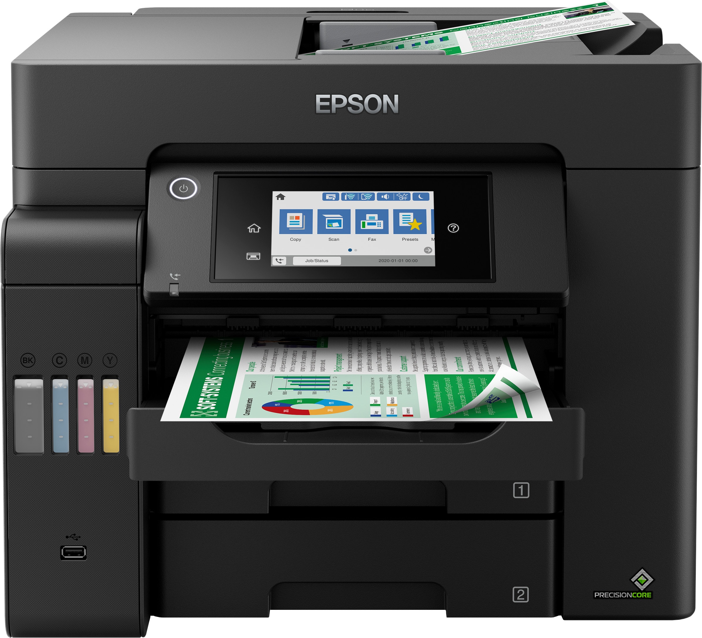 EPSON EcoTank ET-5805 Drucker Scanner Kopierer Fax LAN WLAN C11CJ30405