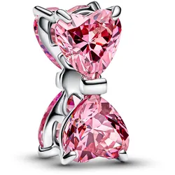 Pandora 794253C01 Charm Silber Pinkfarbene Schleife
