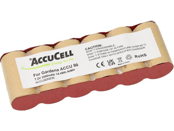 AccuCell Gardena ACCU 90 - NiMH Accu 7.2V 2000-2100mAh - Geschikt voor 8804 8804-20