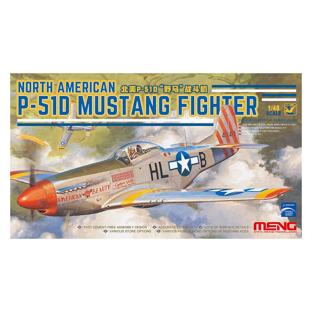 Meng-Model North American P-51D Mustang Fighter (LS-006)