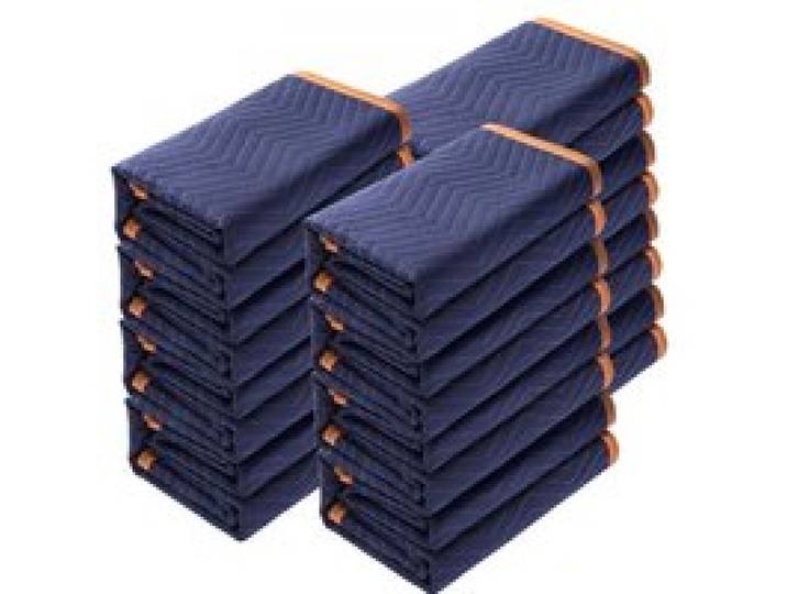 VEVOR 12x Umzugsdecken 2032x1829mm Möbeldecken Vliesstoff + recycelte Baumwolle Lagerdecken Umzug Packdecken Transport-Decken Möbelpackdecken Verpackungsdecken zum Schutz für Möbel