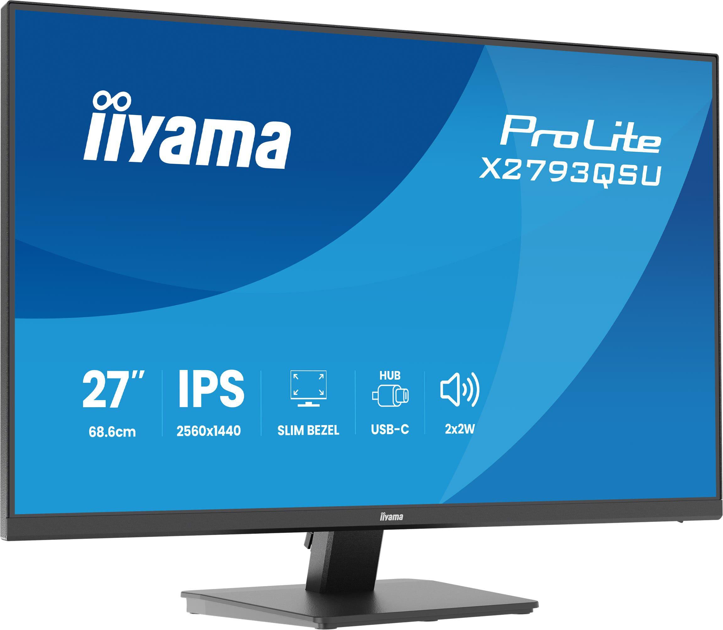 iiyama ProLite X2793QSU-B1 68,5cm (27") WQHD IPS 16:9 75 Hz Monitor