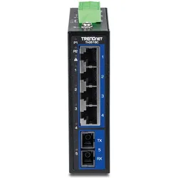 Trendnet 5-Port Hardened Industrial GB (5 Ports), Netzwerk Switch, Schwarz