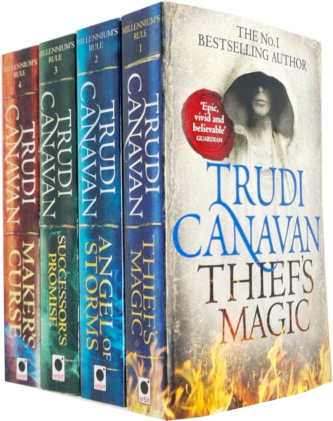Orbit Millennium's Rule 4 Books Collection Set by Trudi Canavan - Thief's Magic, Angel of Storms, Successor's Promise, Maker's Curse - Paperback Epic