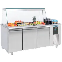CombiSteel Saladette 3 Türen 4X 1/1Gn Behälter
