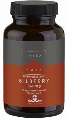 Terranova Bilberry 360 mg 50 Vegetable Capsules