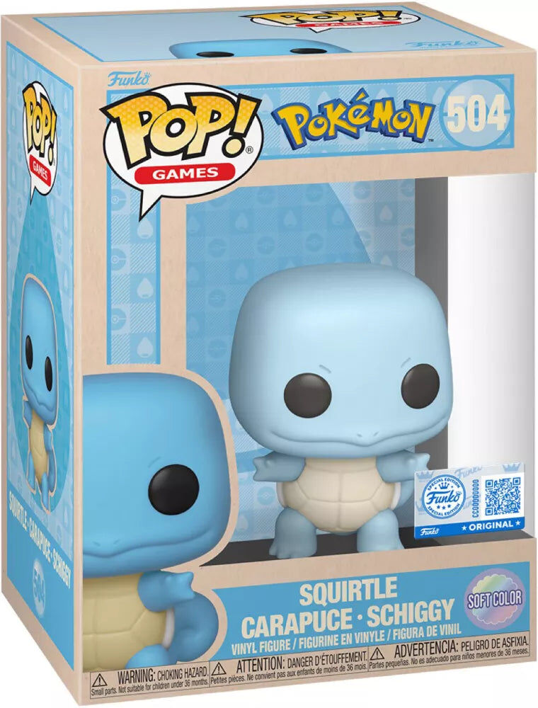 Funko Pop! Vinyl Pokémon Squirtle Soft Colour Collectible Figure