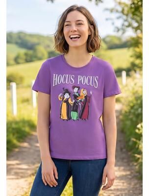 Plus Size Women's Hocus Pocus Crewneck Tee by Disney in Meadow Violet (Size 5X)