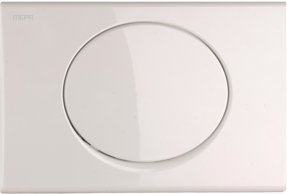 Plaque d'actionneur MEPAellipse 420701 marche / arrêt, blanc, pour A21 / E21