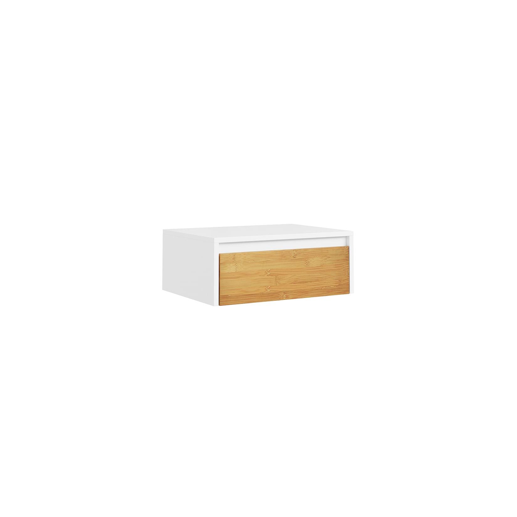 SoBuy Nachttisch 1 Schublade Weiß 40x29x15cm Modern
