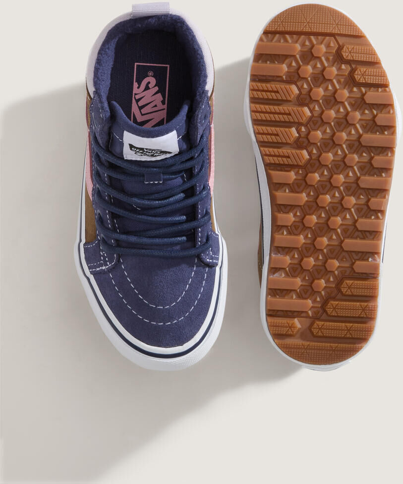 Sneaker VANS "MTE SK8-HI", Jungen, Gr. 29, blau (gothic grape), Leder, Textil, Schuhe Sneaker, pour enfants et adolescents gothic grape 29