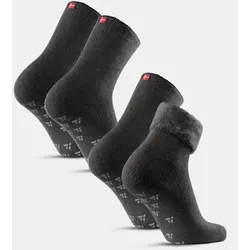 ANTI-RUTSCH THERMOSOCKEN - 2-Pack - Grau - 43-47