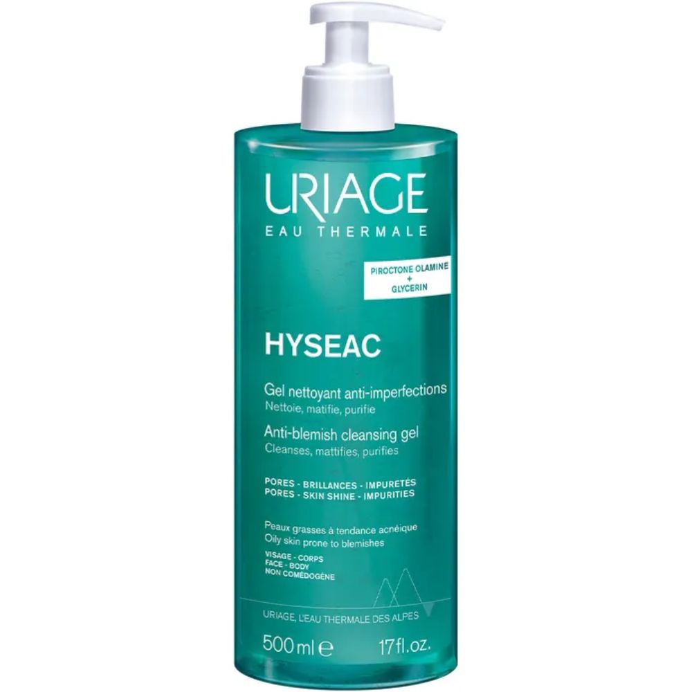 Uriage Hyséac Cleansing Gel , Oily to Combination Skin 500mL