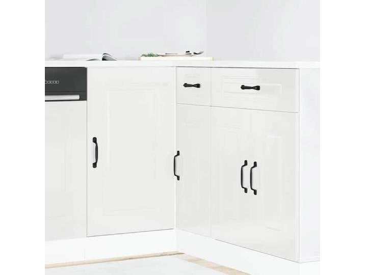 Maison Exclusive - Meuble bas de cuisine « Kalmar » Bois d'ingénierie blanc brillant