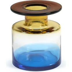 Wind & Fire Vase 22 cm, braun-blau