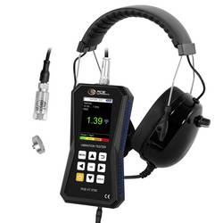 PCE Instruments Schwingungsmessgerät PCE-VT 3750 inkl. Kopfhörer automatische ISO 10816-3 Bewertung farbiges Display