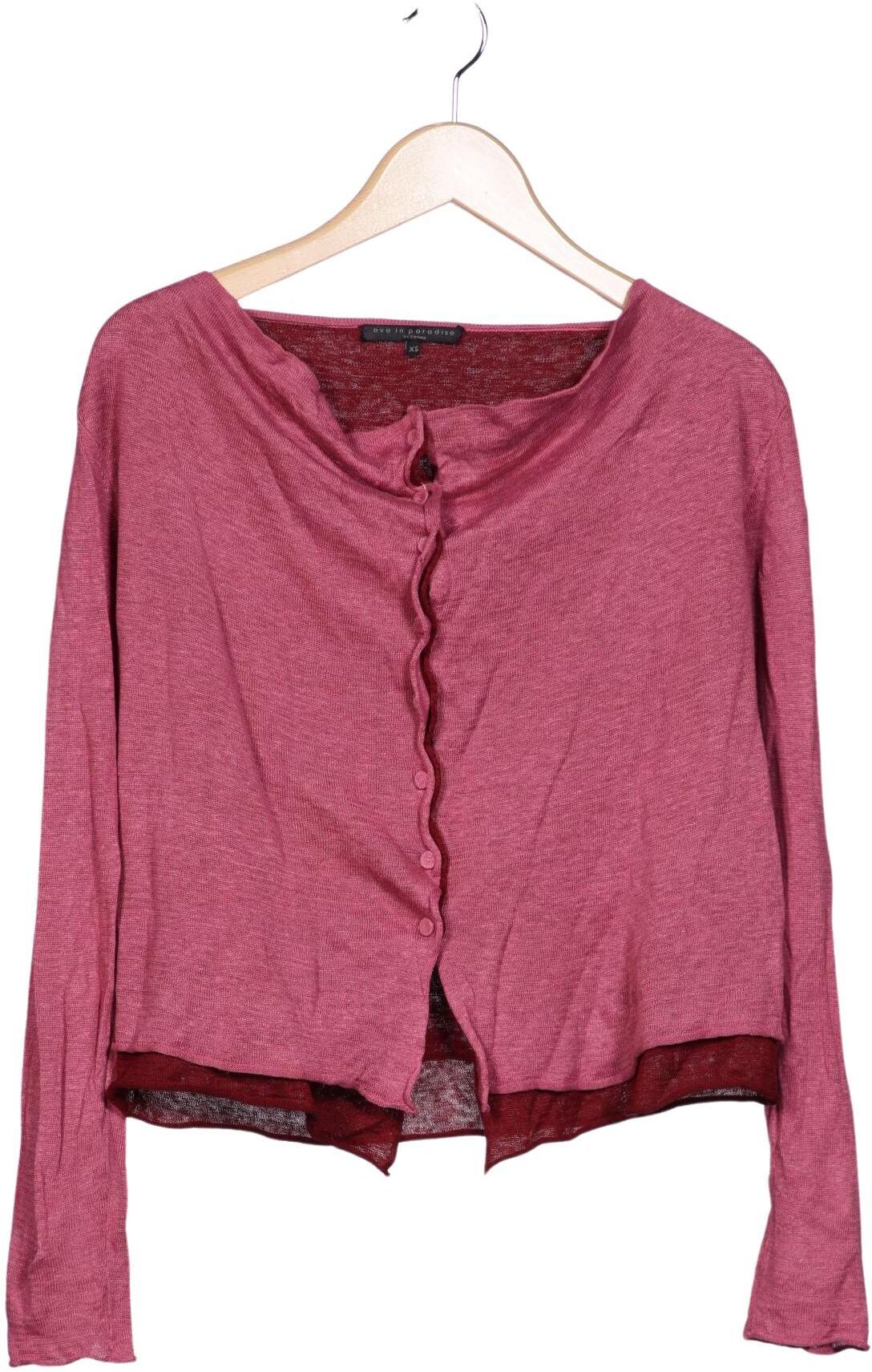 eve in paradise Damen Strickjacke, Pink, Gr. XS, Leinen - Second Hand