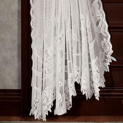 Touch of Class Garland Lace Curtain Panel, 56 x 95, Antique White