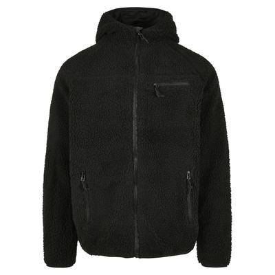 Anorak BRANDIT "Brandit Herren Teddyfleece Worker Jacket", Herren, Gr. 3XL, schwarz, 100% Polyester, unifarben, normal, ohne Ausschnitt, Jacken