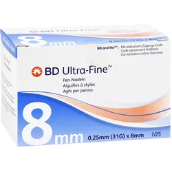 BD Ultra-fine Pen-Nadeln 8 mm 31 G 0,25 mm 1001 Artikel Medical