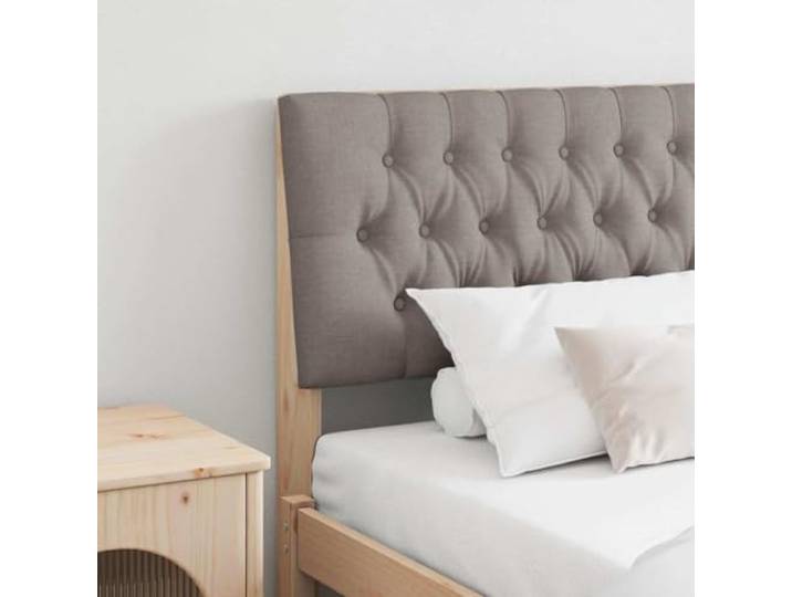 Gepolstertes Kopfteil dunkelgrau 200 cm aus massivem Kiefernholz, modern und minimalistisch, mit rechteckiger Form und gepolstertem Flecken-resistenten Stoff, sorgt für bequeme