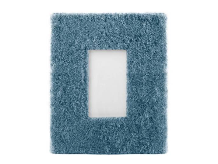 Bilderrahmen Bur MDF-Platte,PVC,synthetischer Stoff,Vlies Blau/Blau 19 x 24cm