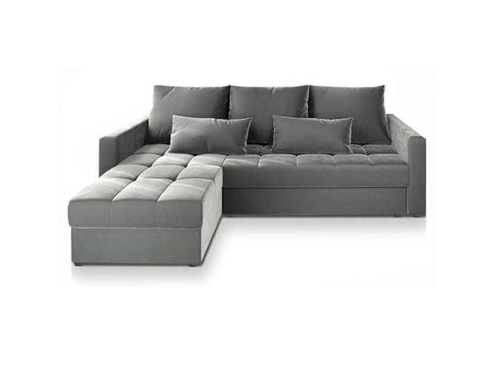 Masseno Ecksofa KOS PIK mit Schlaffunktion L-Form, Sofa mit Bettkasten, Wohnzimmersofa, Couch, Soffa, Bettsofa, Couchgarnitur- Hellgrau, Paros 05