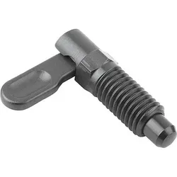 SPERRRIEGEL MIT ANSCHLAG, LINKS, D=8, M12, FORM:A GRIFF UNBESCH., O. MUTTER, STAHL